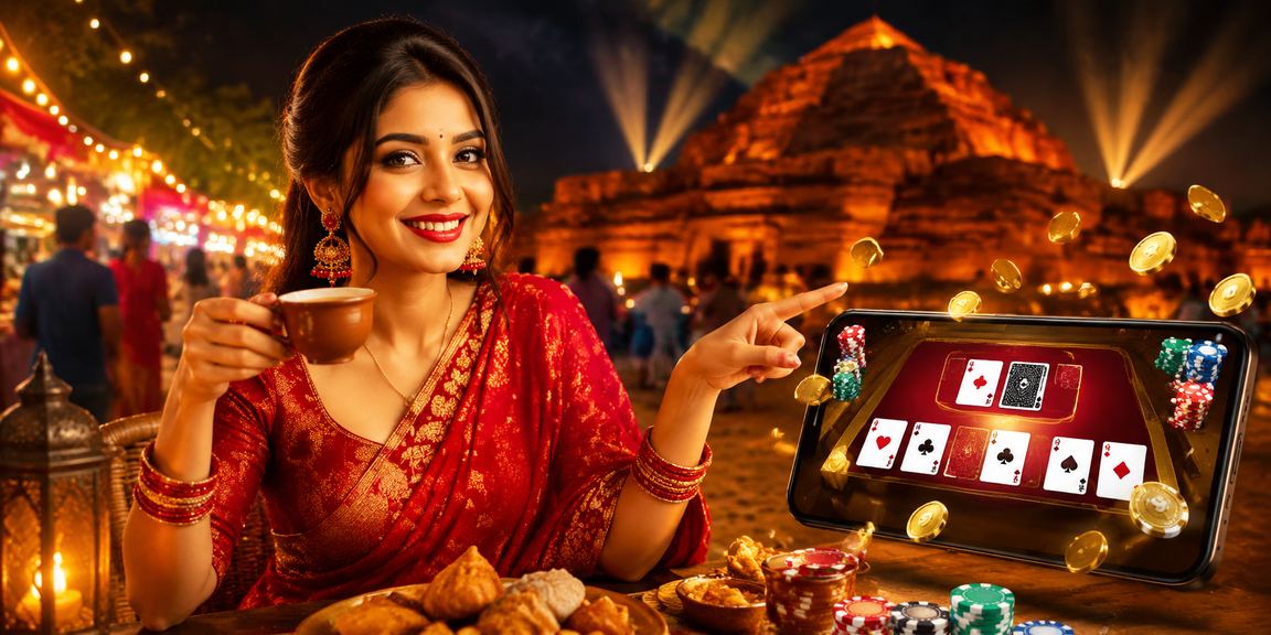 Andar Bahar Gameplay Scene with a Player in a Saree in Bangladesh